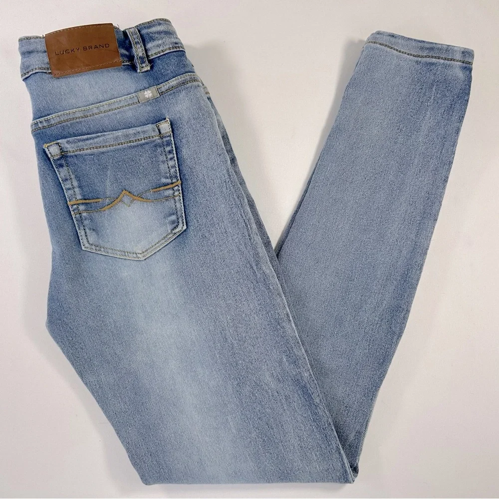 Lucky Brand Zoe Distressed Skinny Jeans Size 14 Big Girls